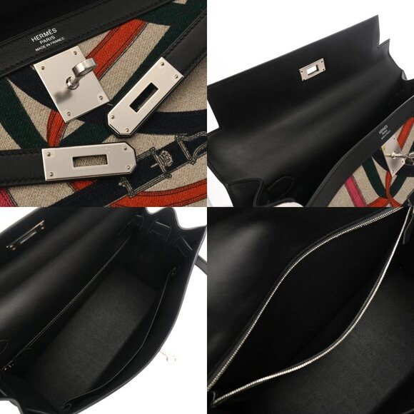 HERMES Kelly 32 Outside stitching Cavalcadour beige bag 800000136675000 - Picture 9 of 10